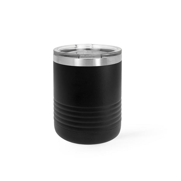 10 oz. Short Tumbler - Black Diamond Laser Design