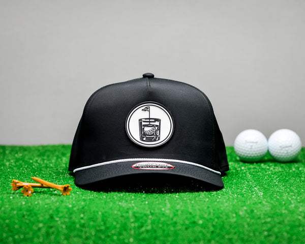 Imperial Rope Hat | 19th Hole Golf Hat - Black Diamond Laser Design