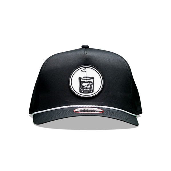 Imperial Rope Hat | 19th Hole Golf Hat - Black Diamond Laser Design