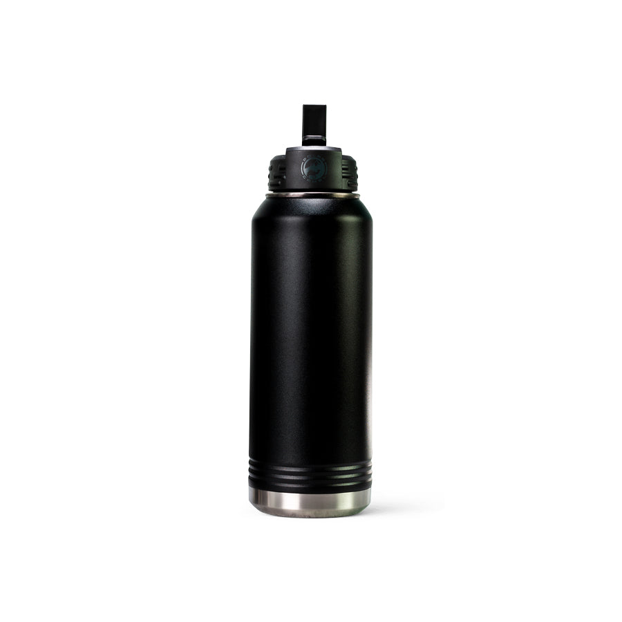Personalized Water Bottle | 32 oz Stainless Steel Insulated – Black ...