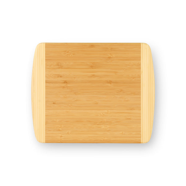 Cutting Board | Two-Tone Bamboo - Black Diamond Laser Design