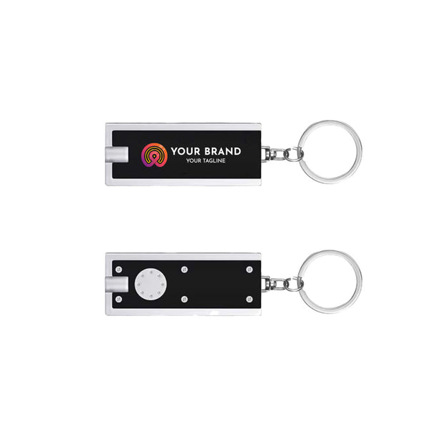 Branded Keychain | Flashlight - Black Diamond Laser Design