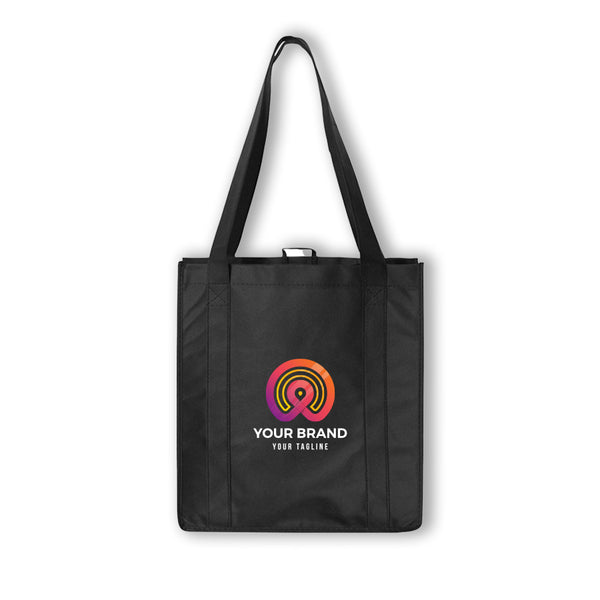 Branded Shopping Bag | Non-Woven - Black Diamond Laser Design