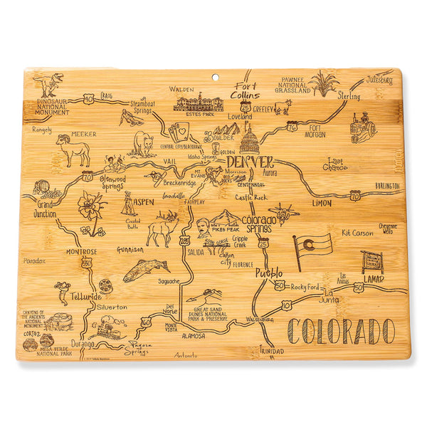 Cutting Board | Bamboo - Colorado - Black Diamond Laser Design