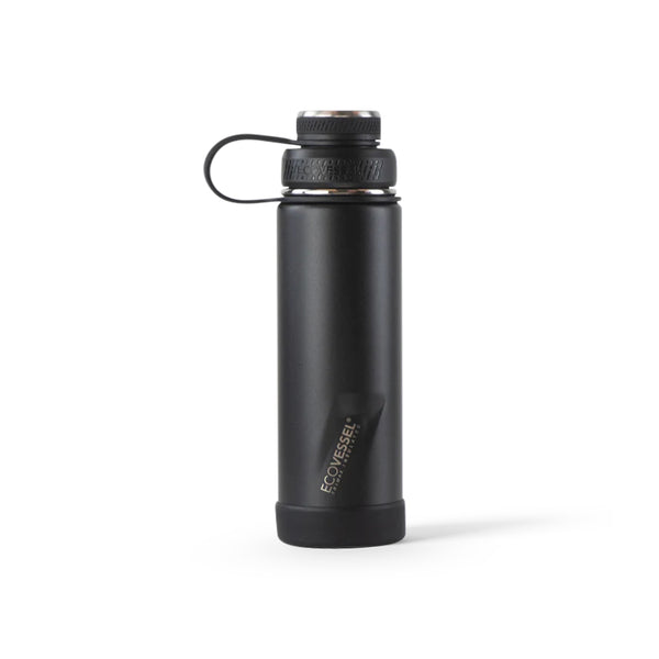 Eco-Vessel | "THE BOULDER" Water Bottle - Black Diamond Laser Design
