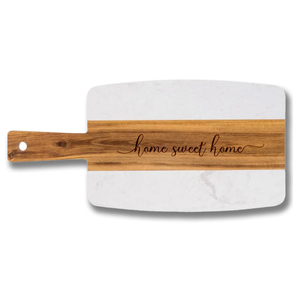 Personalized Charcuterie Board - Black Diamond Laser Design