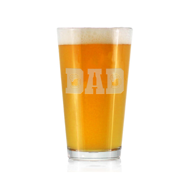 Personalized Pint Glasses - Black Diamond Laser Design