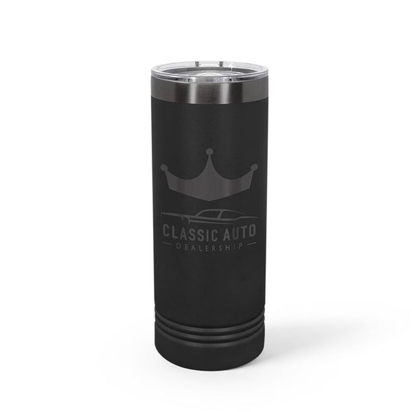 Skinny Tumbler | Ghost Black - Black Diamond Laser Design