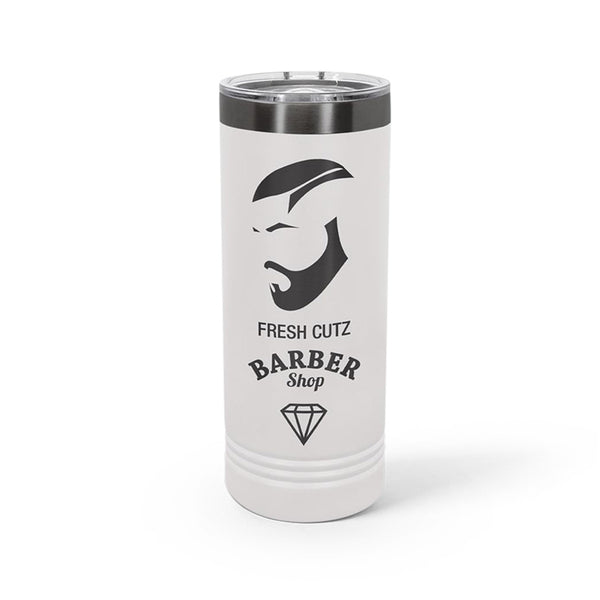 Skinny Tumbler | Ghost Black - Black Diamond Laser Design