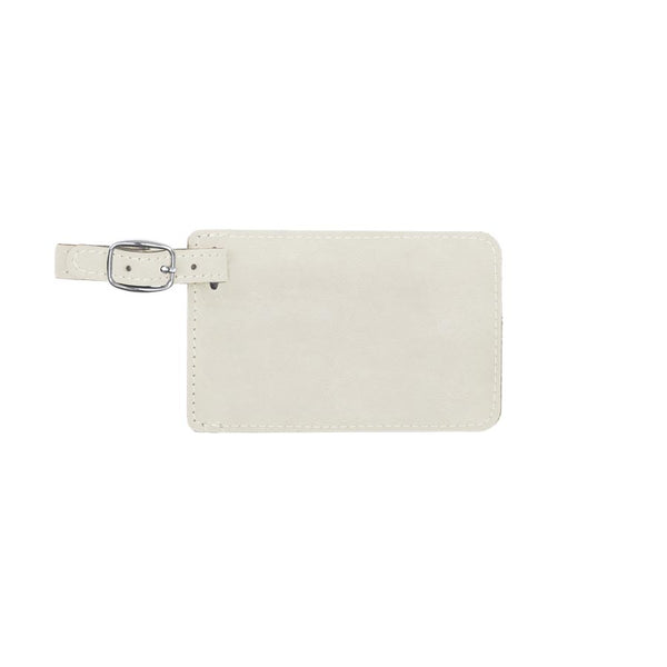 Luggage Tag | Faux Leather - Black Diamond Laser Design