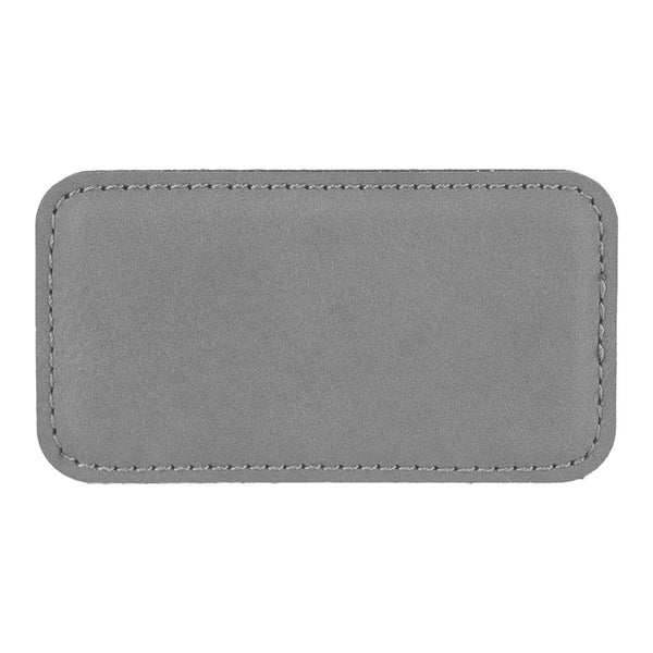Magnetic Name Tag | Leatherette - Black Diamond Laser Design