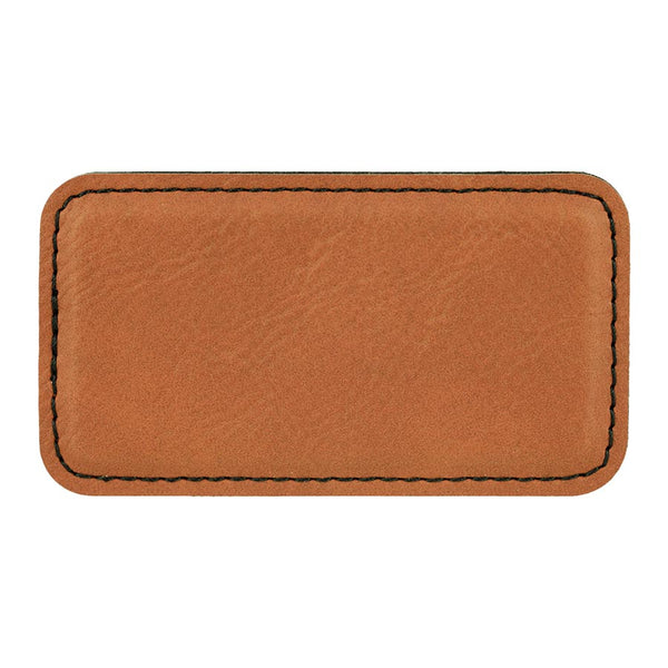 Magnetic Name Tag | Leatherette - Black Diamond Laser Design