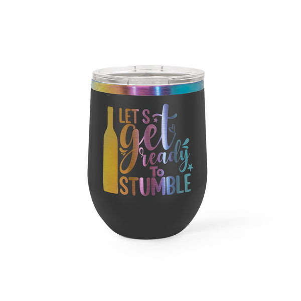 Wine Tumbler | Prism - Black Diamond Laser Design