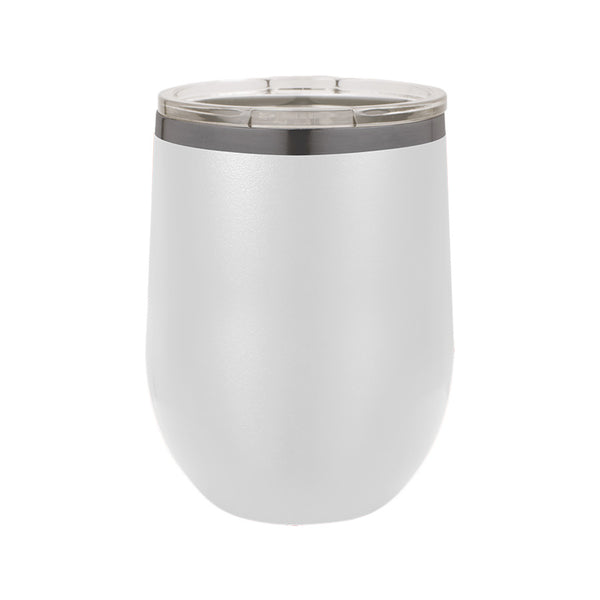 Wine Tumbler | Ghost Black - Black Diamond Laser Design