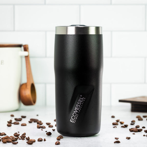 Personalized Eco-Vessel "THE METRO" Tumbler - Black Diamond Laser Design