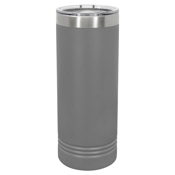 Vacuum Insulated Tumbler | Skinny - Black Diamond Laser Design