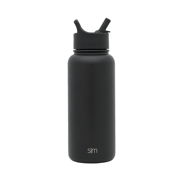 Simple Modern | Summit Water Bottle - 32 oz - Black Diamond Laser Design