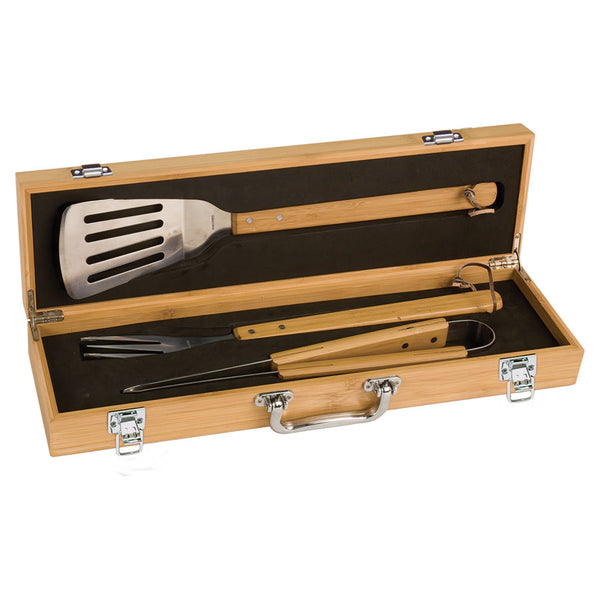 BBQ Set | Bamboo - Black Diamond Laser Design