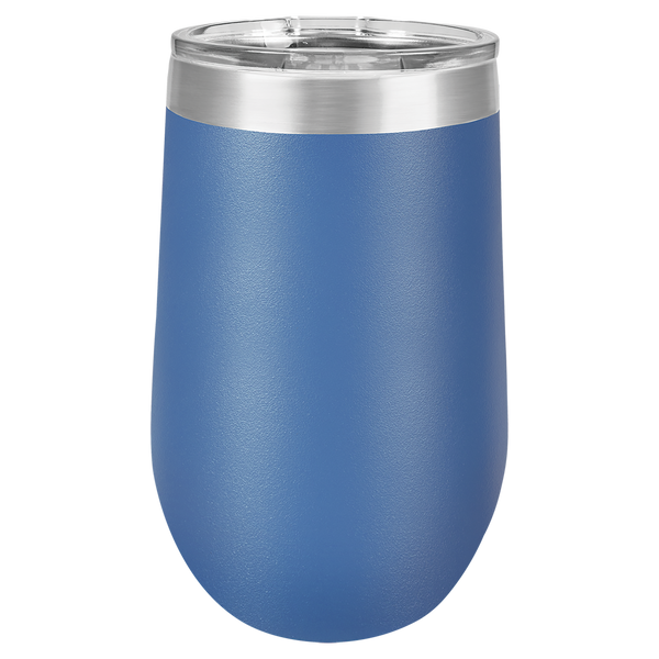 Vacuum Insulated Tumbler | Stemless - Black Diamond Laser Design