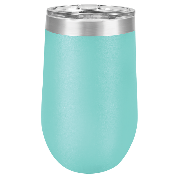 Vacuum Insulated Tumbler | Stemless - Black Diamond Laser Design