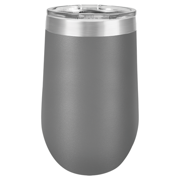 Vacuum Insulated Tumbler | Stemless - Black Diamond Laser Design