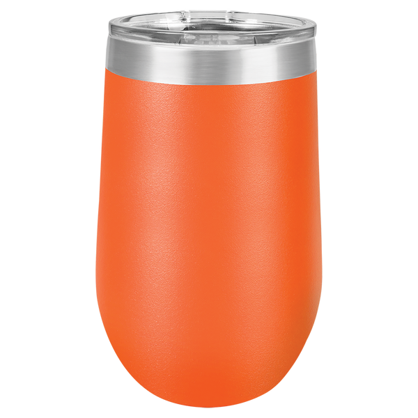 Vacuum Insulated Tumbler | Stemless - Black Diamond Laser Design