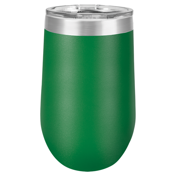 Vacuum Insulated Tumbler | Stemless - Black Diamond Laser Design