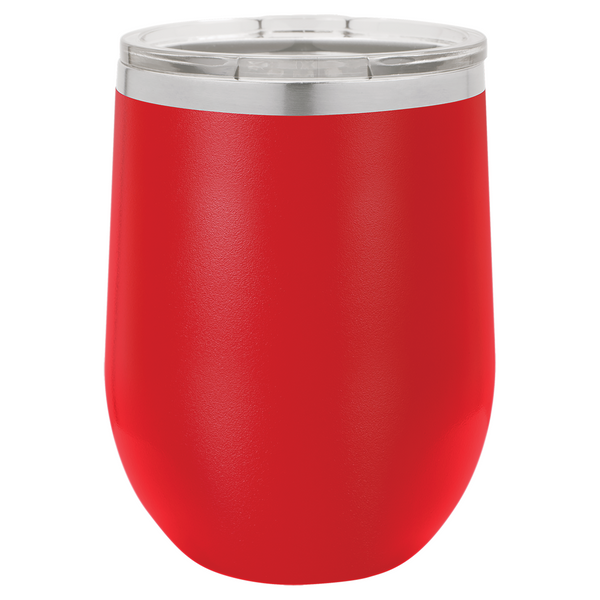 Vacuum Insulated Tumbler | Stemless - Black Diamond Laser Design