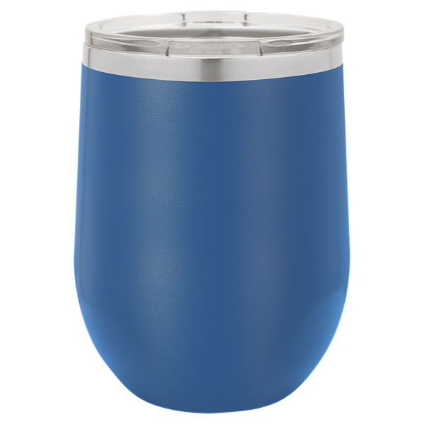 Vacuum Insulated Tumbler | Stemless - Black Diamond Laser Design