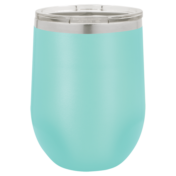 Vacuum Insulated Tumbler | Stemless - Black Diamond Laser Design