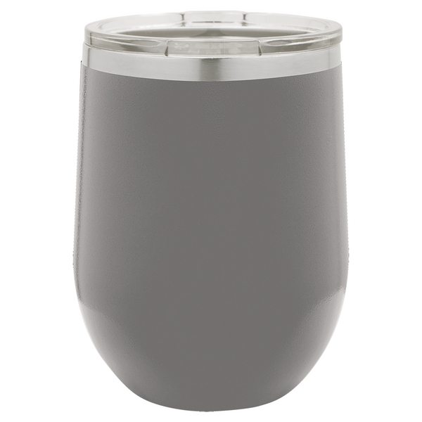 Vacuum Insulated Tumbler | Stemless - Black Diamond Laser Design