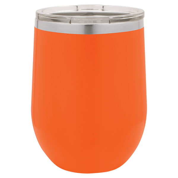 Vacuum Insulated Tumbler | Stemless - Black Diamond Laser Design