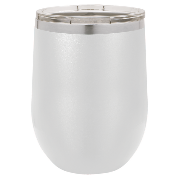 Vacuum Insulated Tumbler | Stemless - Black Diamond Laser Design