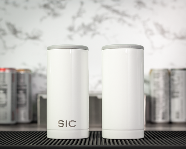 SIC | Slim Can Cooler - Black Diamond Laser Design