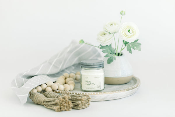 Candle | 8oz Mason Jar - Black Diamond Laser Design