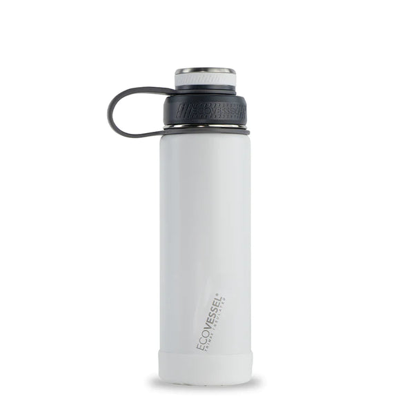 Eco-Vessel | "THE BOULDER" Water Bottle - Black Diamond Laser Design