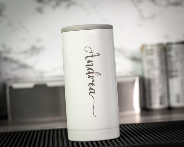 SIC | Slim Can Cooler - Black Diamond Laser Design