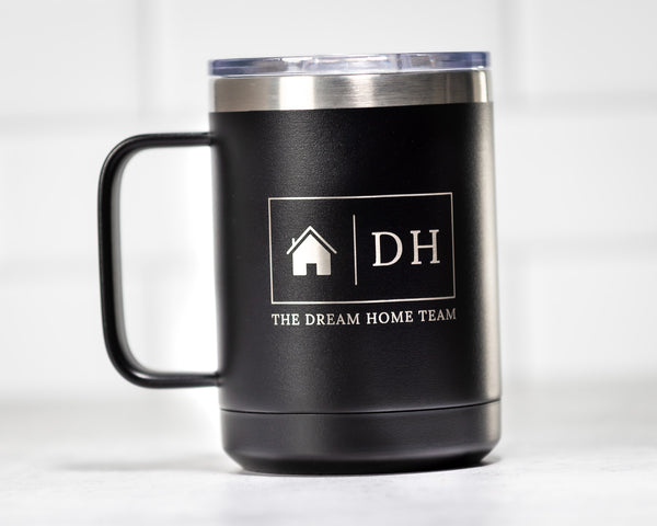 Vacuum Insulated Tumbler | Mug - Black Diamond Laser Design