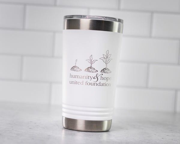 Vacuum Insulated Tumbler | Pint - Black Diamond Laser Design