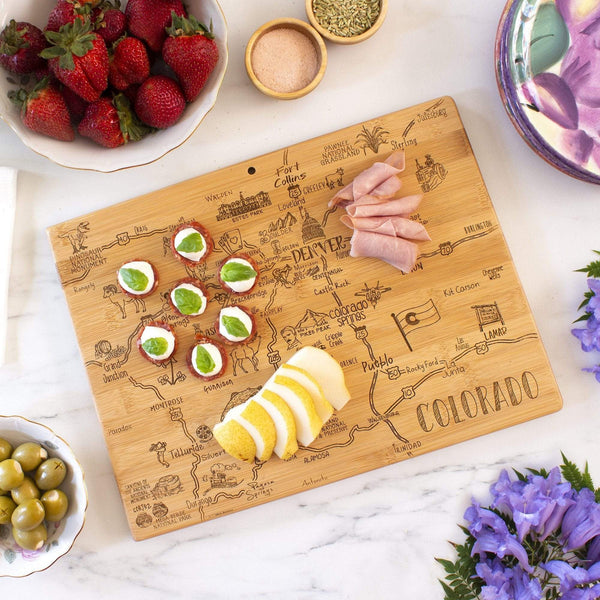 Cutting Board | Bamboo - Colorado - Black Diamond Laser Design