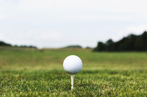 Golf bag with golf clubs