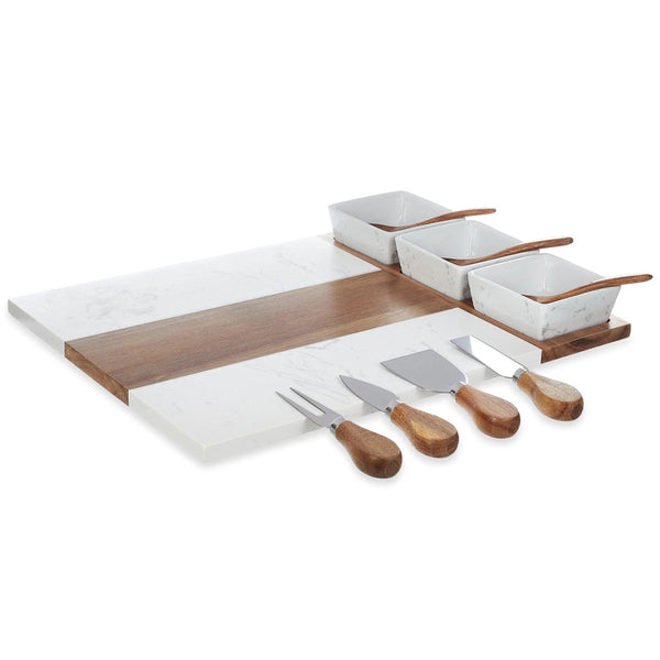 Wood & Marble Charcuterie Set