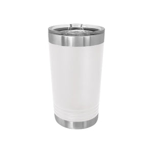 16 oz Stainless Steel Pint | Laser Engraved Logo - Black Diamond Laser Design