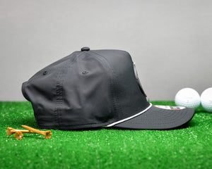 Imperial Rope Hat | 19th Hole Golf Hat - Black Diamond Laser Design