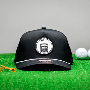 Imperial Rope Hat | 19th Hole Golf Hat - Black Diamond Laser Design