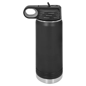 Insulated Water Bottle | 20 oz - Black Diamond Laser Design