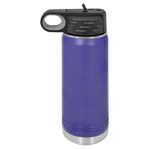 Insulated Water Bottle | 20 oz - Black Diamond Laser Design