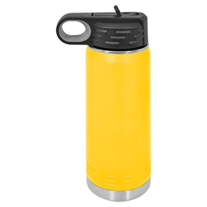 Insulated Water Bottle | 20 oz - Black Diamond Laser Design