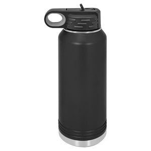 Insulated Water Bottle | 32 oz - Black Diamond Laser Design