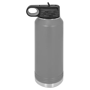 Insulated Water Bottle | 32 oz - Black Diamond Laser Design
